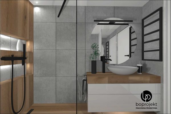 projekt łazienki łazienka z prysznicem walkin projekt łazienk